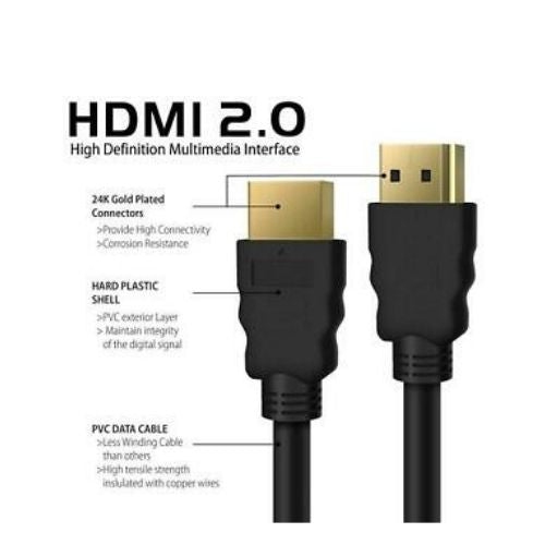 Premium HDMI Cable v2.0 Ultra HD 4K 2160p 1080p 3D High Speed Ethernet