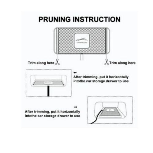 Qi Car Wireless Charger Pad Phone Fast Charging Mat Non-Slip for iPhone Samsung