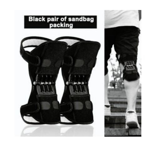 1Pair Power Lift Joint Support Knee Brace Pad Rebound Spring Force Running Knee