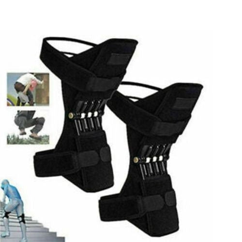 1Pair Power Lift Joint Support Knee Brace Pad Rebound Spring Force Running Knee