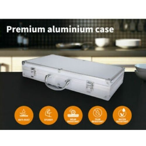 10x STAINLESS STEEL BBQ GRILL TOOL SET W/ STORAGE BAG BARBECUR COOKING UTENSIL