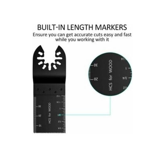 20PCS Oscillating Multi Tool Saw Carbon Blades Cutter Metal Set For Fein Makita