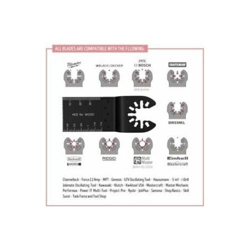 20PCS Oscillating Multi Tool Saw Carbon Blades Cutter Metal Set For Fein Makita