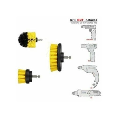 Electric Cleaning Brush Handheld Spin Scrubber Kitchen Dish Pan Pot Tool Set