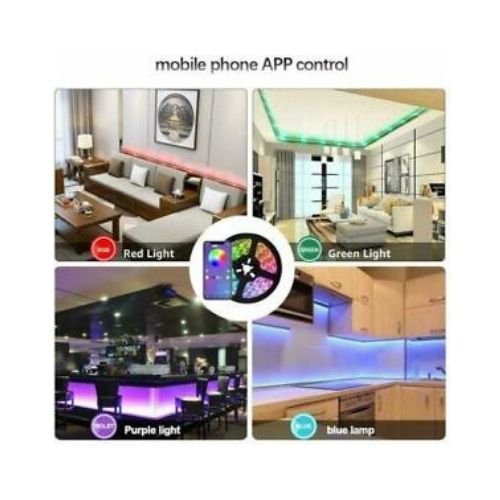 RGB LED STRIP LIGHTS IP65 5050 60LEDS/M 12V+44 KEY IR CONTROLLER CA