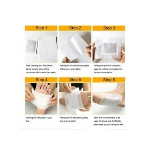 100% Organic Foot Detox Pad Cleansing Patch Pain Relief Soothing Herbal Unisex