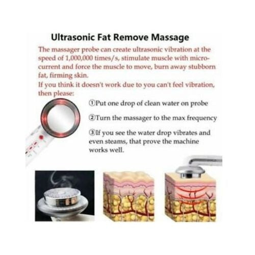 3 in1 Ultrasonic Cavitation Fat Remover Slimming Anti-Cellulite Massager Machine