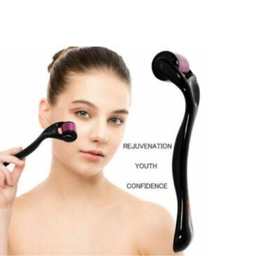 540 Titanium Micro Needle Derma Roller Beard Hair Regeneration Growth Skin Care✅