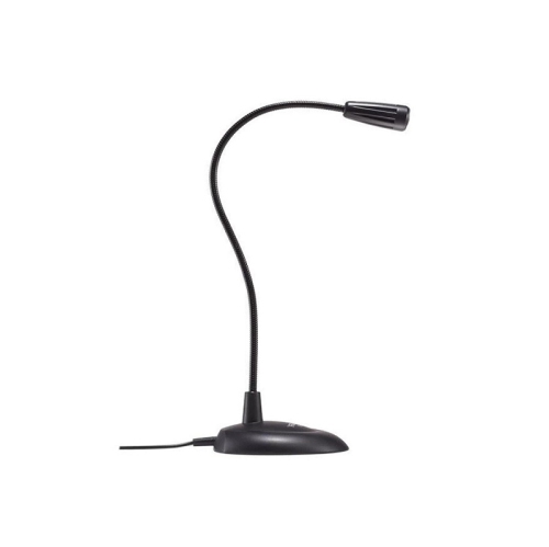 Ordinateur portatif avec fil 3,5 mm à une piste et à cou flexible Salar Mini Microphone_Noir