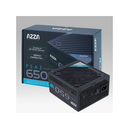 AZZA  Psaz-650W 650W Intel Atx12V 80 Plus Bronze Certified Power Supply