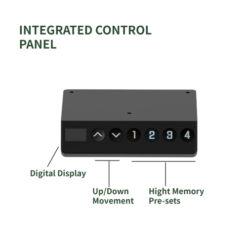 Wenhome Standing Desk Height Adjustable, Rise desk, 10 Minutes Assembly, 47.2"x23.6" One Piece Desktop Included, Anti-collision, Black, Free Shipping