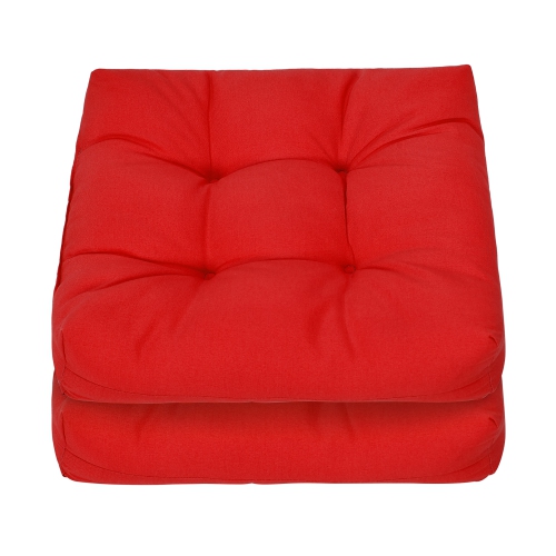 Coussins de siège de chaise de jardin 21 x 21 po de Costway, intérieur/extérieur, 2 pièces
