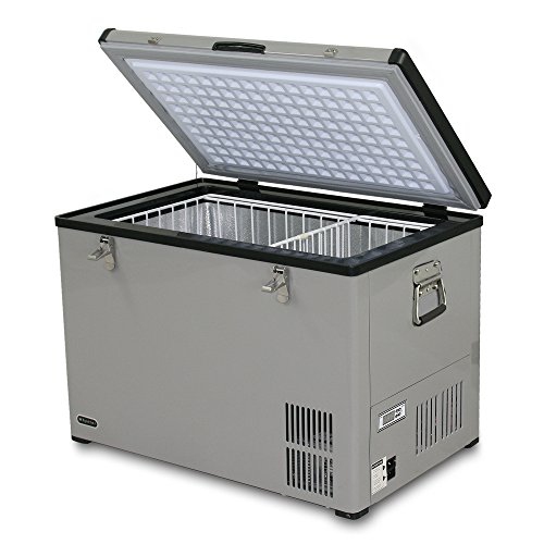 Whynter FM-65G 65 Quart Portable Refrigerator, AC 110V/ DC 12V True Freezer for Car, Home, Camping, RV-8°F to 50°F, One Size, Gray