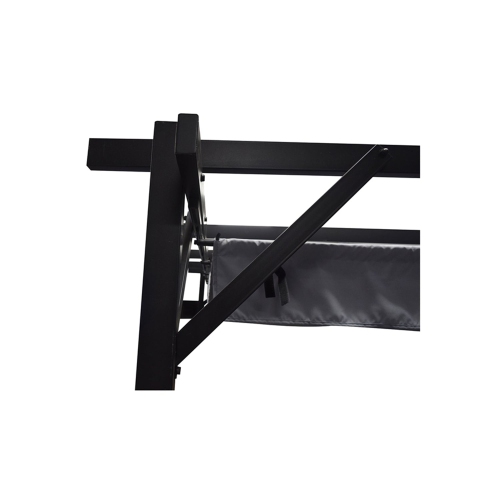 F. Corriveau International - Pergola Sans Luis 10'x12' with Retractable Roof, Black