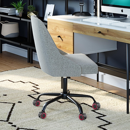 Universal Chair Replacement Casters, Set of 5 compatible with office chair, gaming chair, computer desk chair- Red