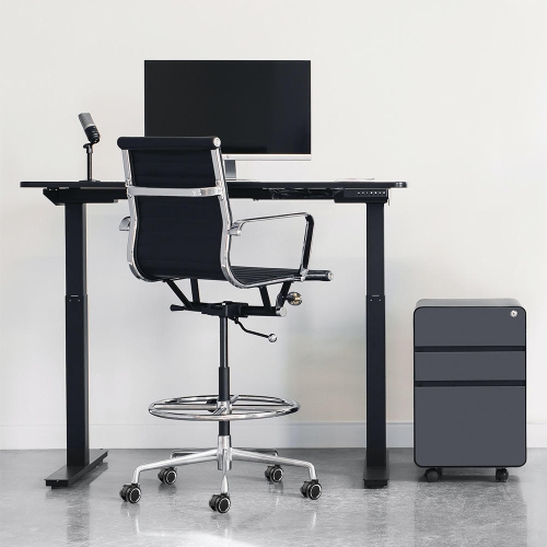 Universal Chair Replacement Casters, Set of 5 compatible with office chair, gaming chair, computer desk chair- Silver