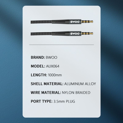 BWOO BO-AUX064 Auxiliary Audio Cable