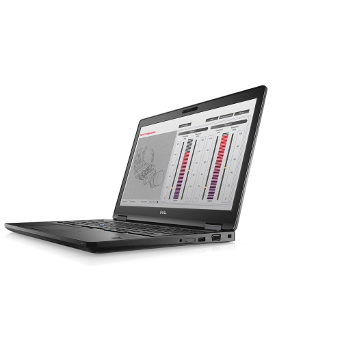 Dell Precision 3530 15.6" FHD Business Laptop - Intel Core i7-8850H - 32GB DDR4 - 512GB SSD - Quadro P600 - Windows 10 Pro - Black -Grade A by DELL - Refurbished condition - Image 2