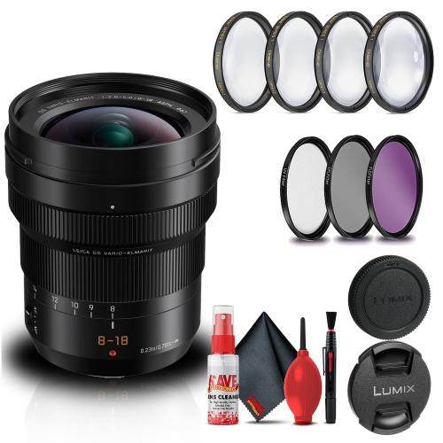 Panasonic Leica DG Vario-Elmarit 8-18mm f2.8-4 Lens Bundle with 67mm Filter  Kit