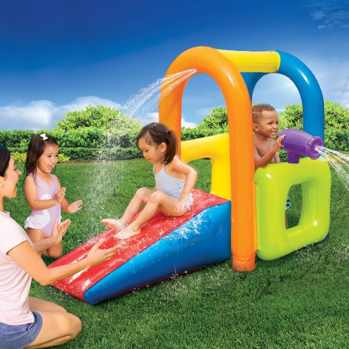 BANZAI Giant Inflatable Junior Water-Sprinkling Splash Park