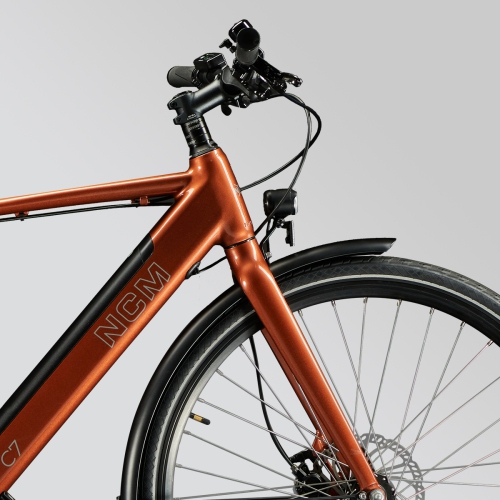 NCM C7 Large Electric City Bike - White