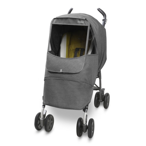 MANITO  Melange Alpha Stroller Weather Shield - Dark In Grey