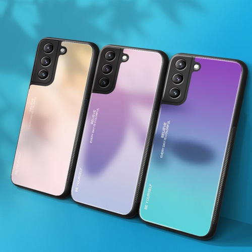 Étui en verre trempé gradient pour SAMSUNG Galaxy S22 Plus
