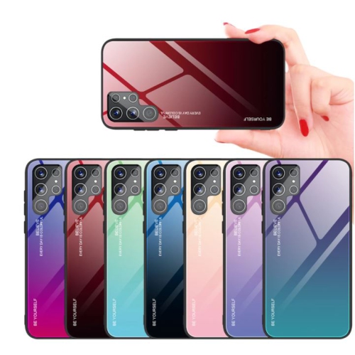Gradient Tempered Glass Phone Case Cover For SAMSUNG S22 Ultra - Free Shipping