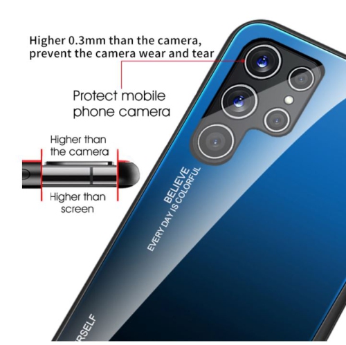 Gradient Tempered Glass Phone Case Cover For SAMSUNG S22 Ultra - Free Shipping