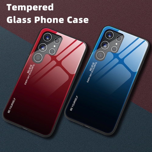 Gradient Tempered Glass Phone Case Cover For SAMSUNG S22 Ultra - Free Shipping
