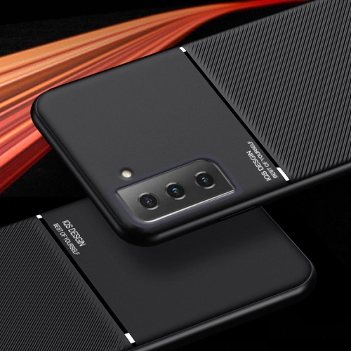 Étui mince en cuir à texture magnétique mince mat pour Samsung Galaxy S22