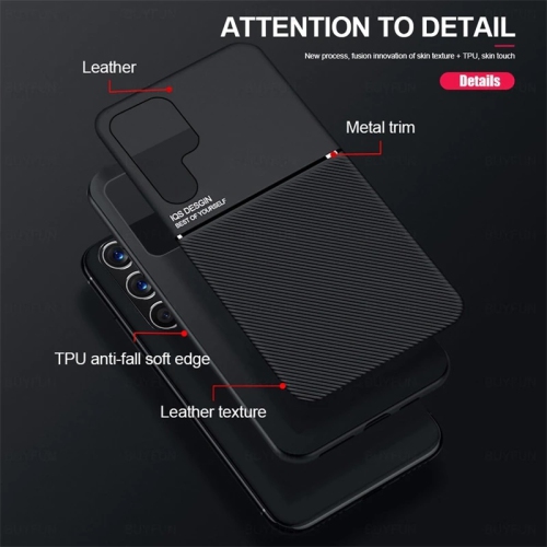 Slim Leather Magnetic Texture Slim Matte Back Phone Cove Cases For Samsung Galaxy S22 Ultra - Free Shipping