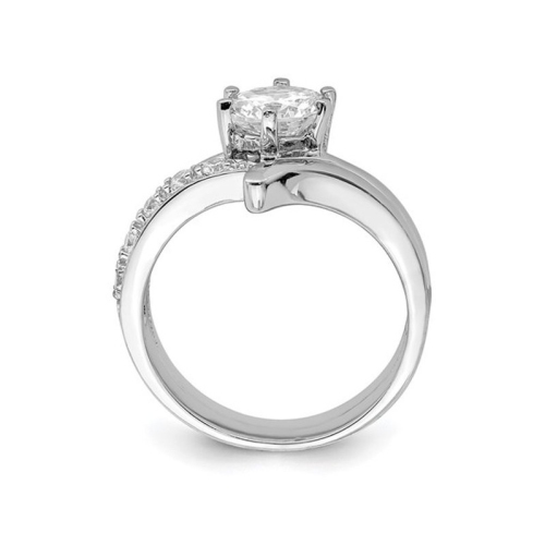 Sterling Silver Engagement Bridal Wedding Ring Set with Cubic Zirconia (CZ)