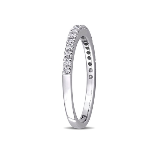 1/5 Carat Lab-Created Moissanite Anniversary Band Ring in 10k White Gold