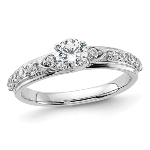 GEM AND HARMONY  4/5 Carat (Ctw G-H-I, Si1-Si2) Lab-Grown Diamond Engagement Ring In 10K Gold In White