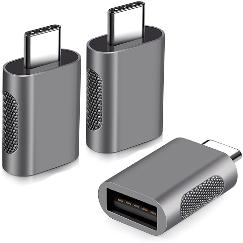 NAVOR  Type C to USB Adapter, Sk Depot Type C Male to USB Female (3 Pack) for Computer, Desktop, Laptop, Projector, Monitor, Power Banks, Chargers