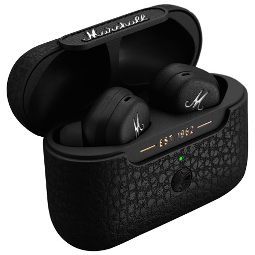 Marshall Motif A.N.C. In-Ear Noise Cancelling True Wireless Earbuds - Black  | Best Buy Canada