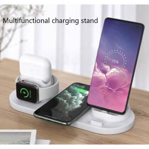 Wireless Charger 6 in 1 Charger Stand , Fast Charger for iPhone/iWatch/Airpods, Certified Charging Station for iPhone