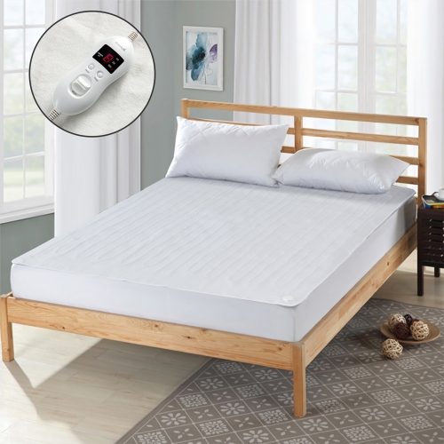 Gymax Electric Heated Mattress Pad Twin/Full/Queen/King Size w/ Overheat Protection