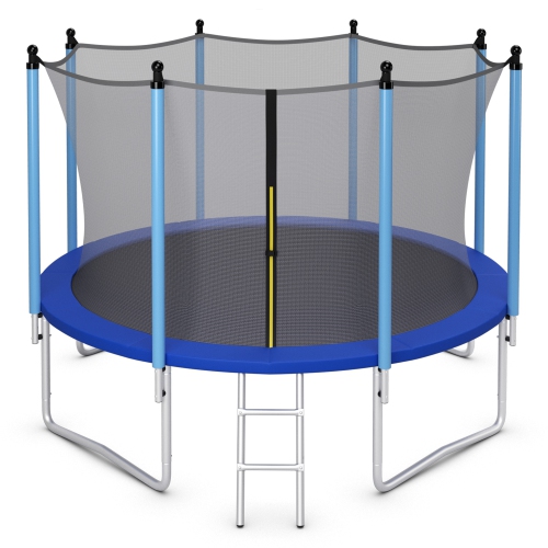 Gymax 14FT Jumping Exercise Recreational Bounce Trampoline W/Safety Net