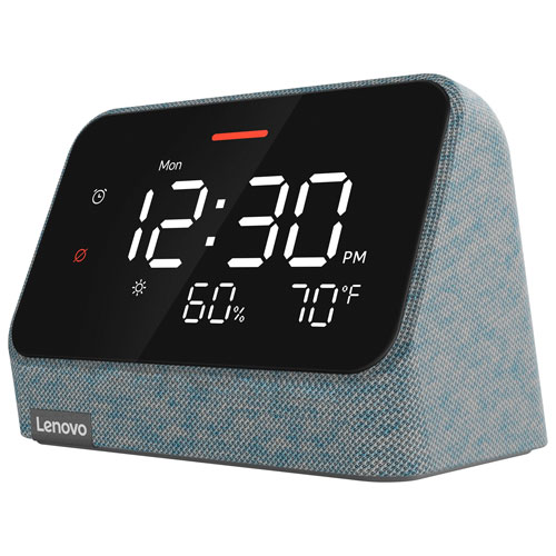 Lenovo Smart Clock Essential with Alexa - Misty Blue