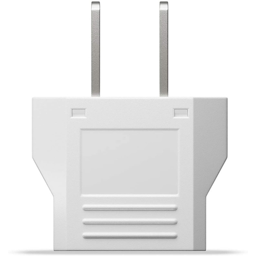 Lot de 6 adaptateurs de prise européenne vers US/CA - Prise murale universelle - Convertisseur d'entrée Europe / Asie vers États-Unis / Canada - Blanc