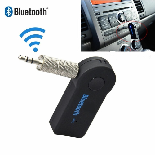 Adaptateur Bluetooth 3.0 mains libres, récepteur audio sans fil pour voiture/récepteur Bluetooth, kit mains libres, lecteur MP3, son stéréo audio 3,5