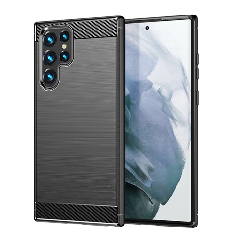 PANDACO – Étui en métal brossé noir pour Galaxy S22 Ultra de Samsung
