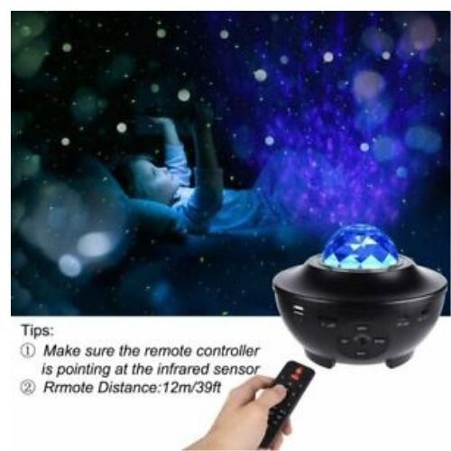 LED Galaxy Starry Projector Night Light Ocean Star Sky Party Baby Kids Room Lamp