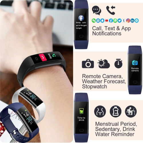 ULTRENDS CLASSIC PLUS Fitness Tracker Watch with Heart Rate & Sleep Monitor, Step Counter, Calorie Tracker & Multi-Sport Modes for Android & iOS