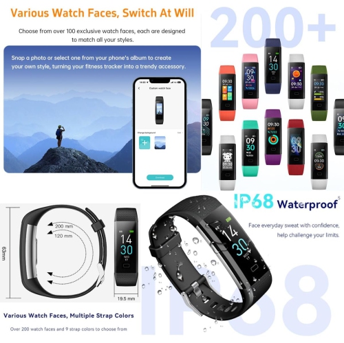 ULTRENDS CLASSIC PLUS Fitness Tracker Watch with Heart Rate & Sleep Monitor, Step Counter, Calorie Tracker & Multi-Sport Modes for Android & iOS