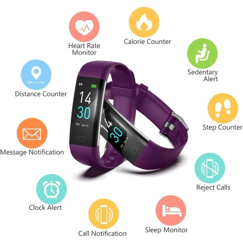 ULTRENDS CLASSIC PLUS Fitness Tracker Watch with Heart Rate & Sleep Monitor, Step Counter, Calorie Tracker & Multi-Sport Modes for Android & iOS