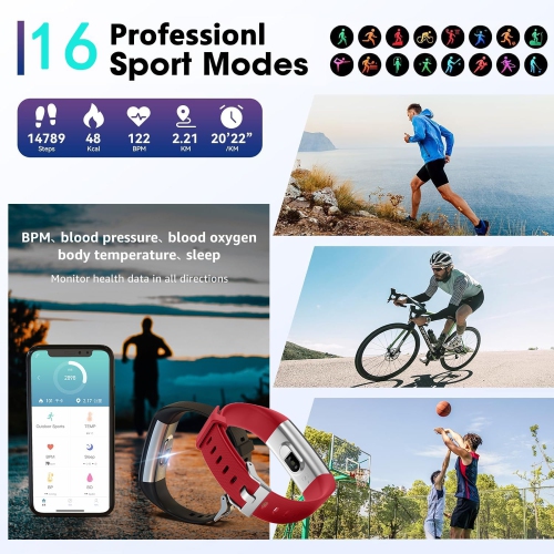 ULTRENDS CLASSIC PLUS Fitness Tracker Watch with Heart Rate & Sleep Monitor, Step Counter, Calorie Tracker & Multi-Sport Modes for Android & iOS