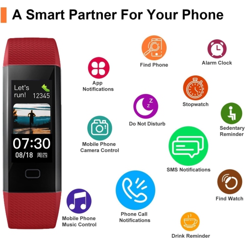 ULTRENDS CLASSIC PLUS Fitness Tracker Watch with Heart Rate & Sleep Monitor, Step Counter, Calorie Tracker & Multi-Sport Modes for Android & iOS